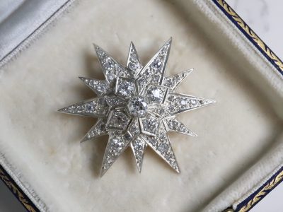antique Victorian diamond star pendant for sale in Leeds, Yorkshire