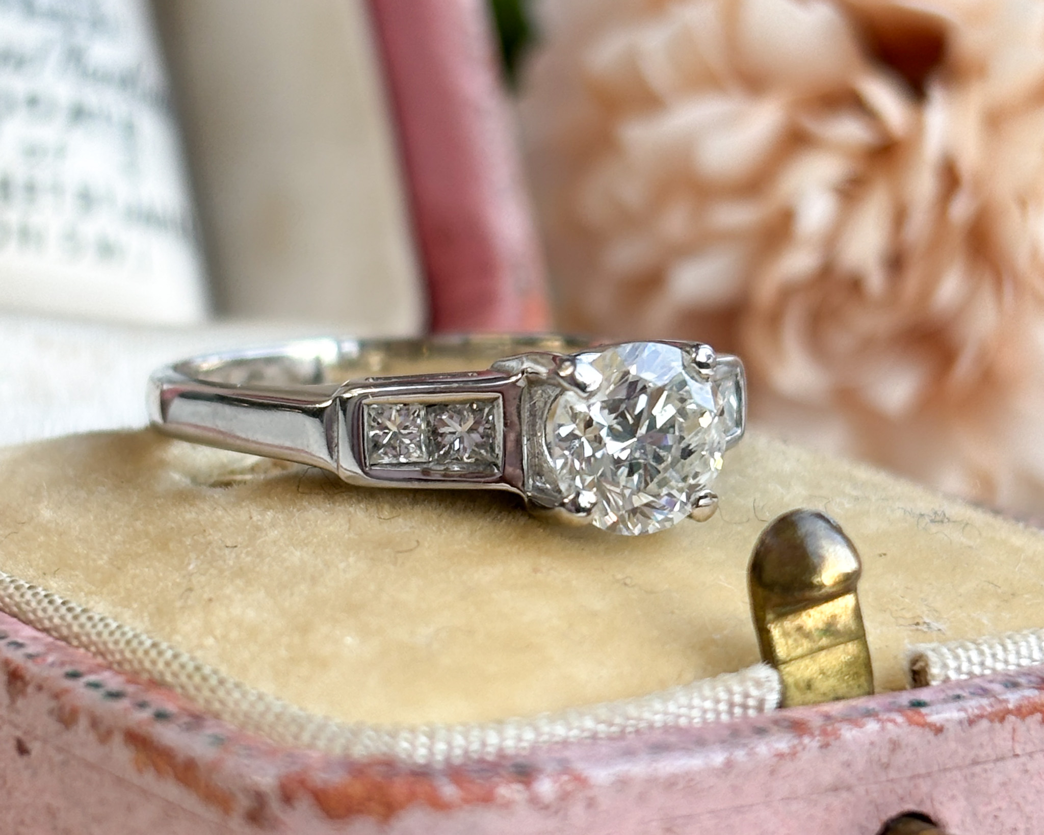 vintage diamond solitaire ring