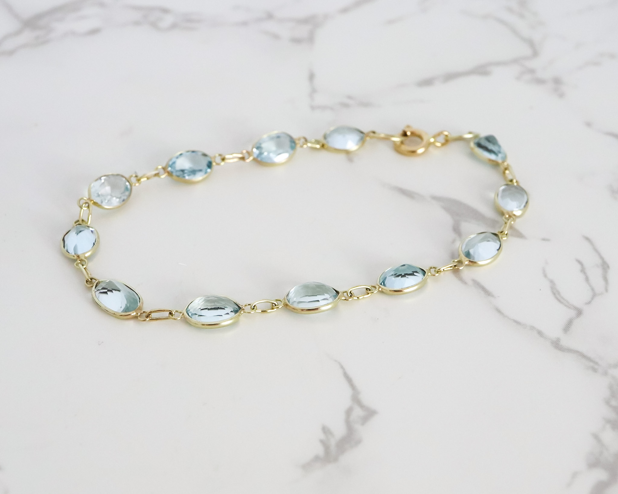 Gemstone Bracelets UK | Aquamarine (March Birthstone) Jewellery