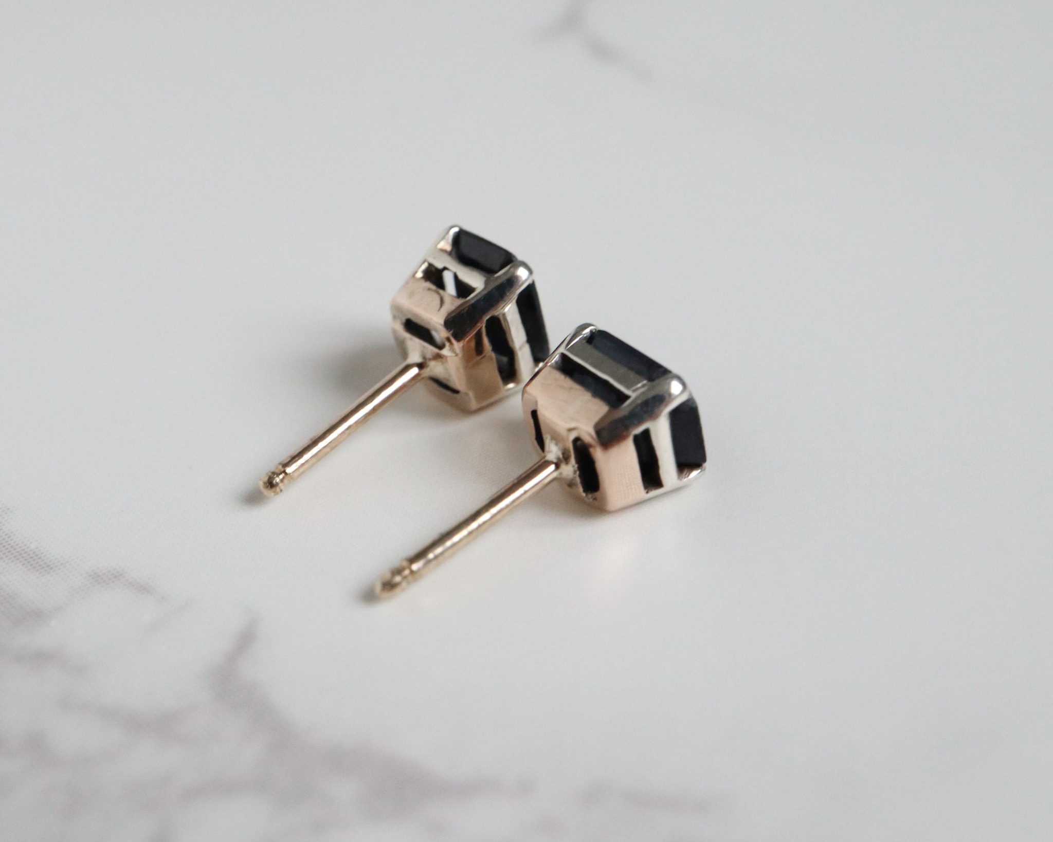 1950s sapphire studs 2