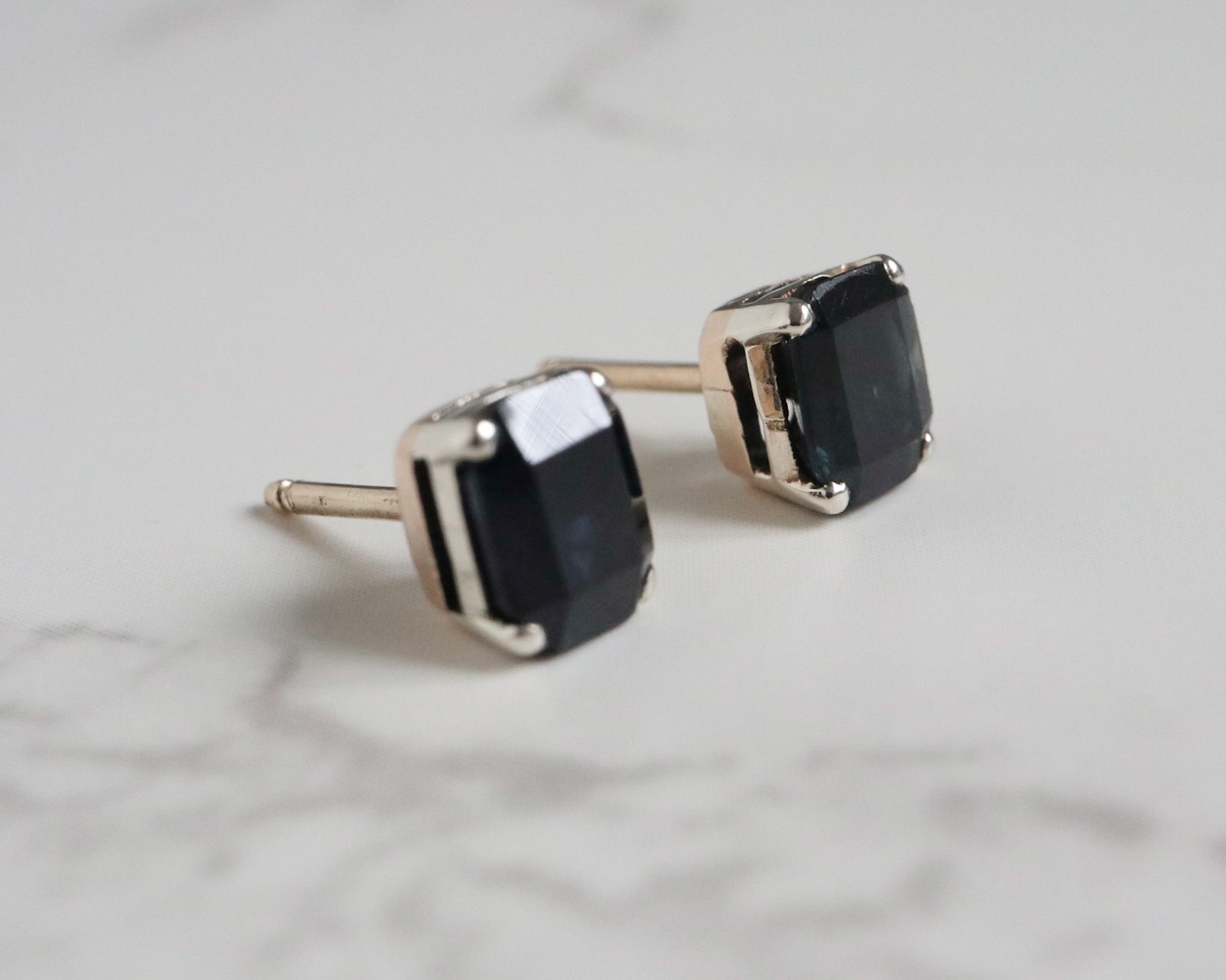 1950s sapphire studs 3