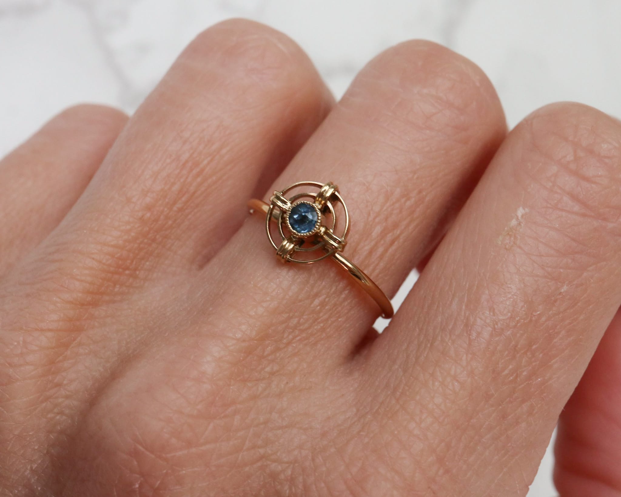 sapphire target ring 6