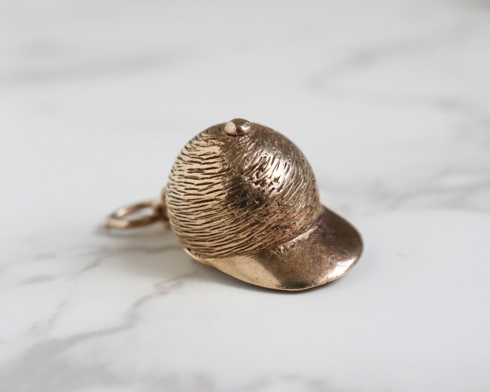 IMG_0831 vintage 9ct gold 1970s jockey charm with horse inside