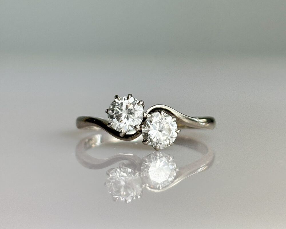 antique diamond toi et moi ring for sale in Leeds. Yorkshire