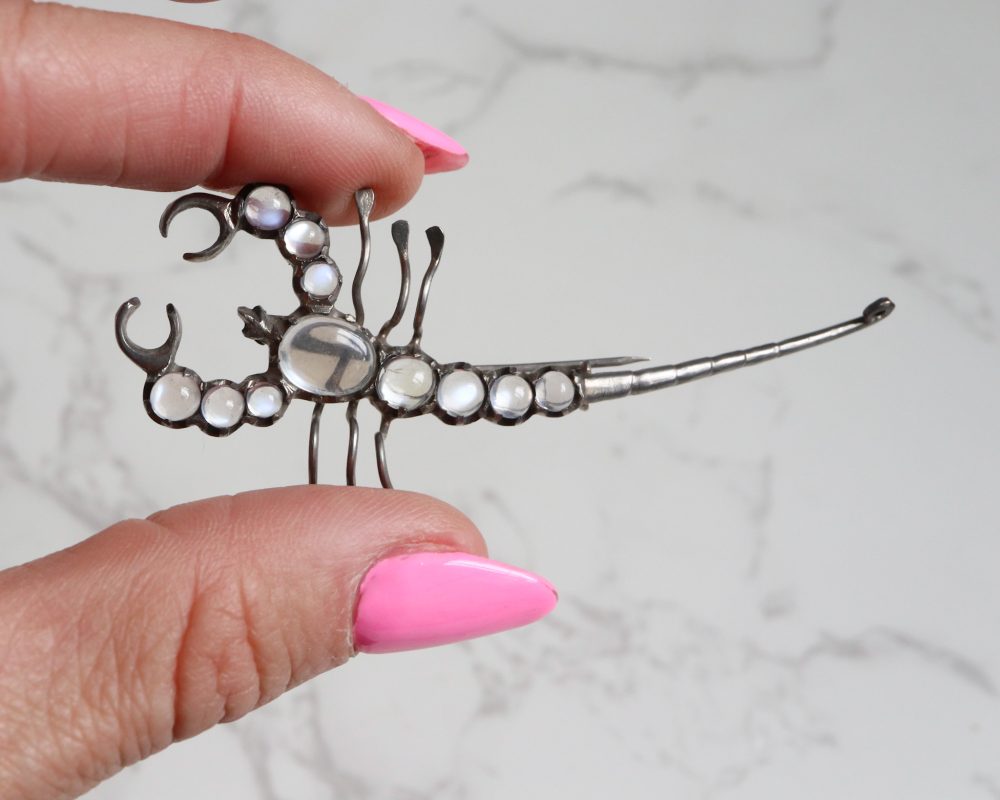 Vintage Scorpion Brooch With Austrian Crystals | Insect Brooch Pin For Men & Women, Fashion Jewelry Gift