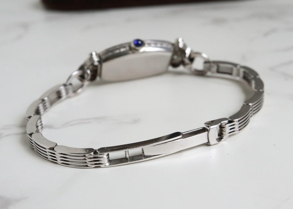 Mappin & Webb antique diamond watch with 1ct old cut stones set in platinum with 9ct white gold strap for sale in Leeds, Yorkshire