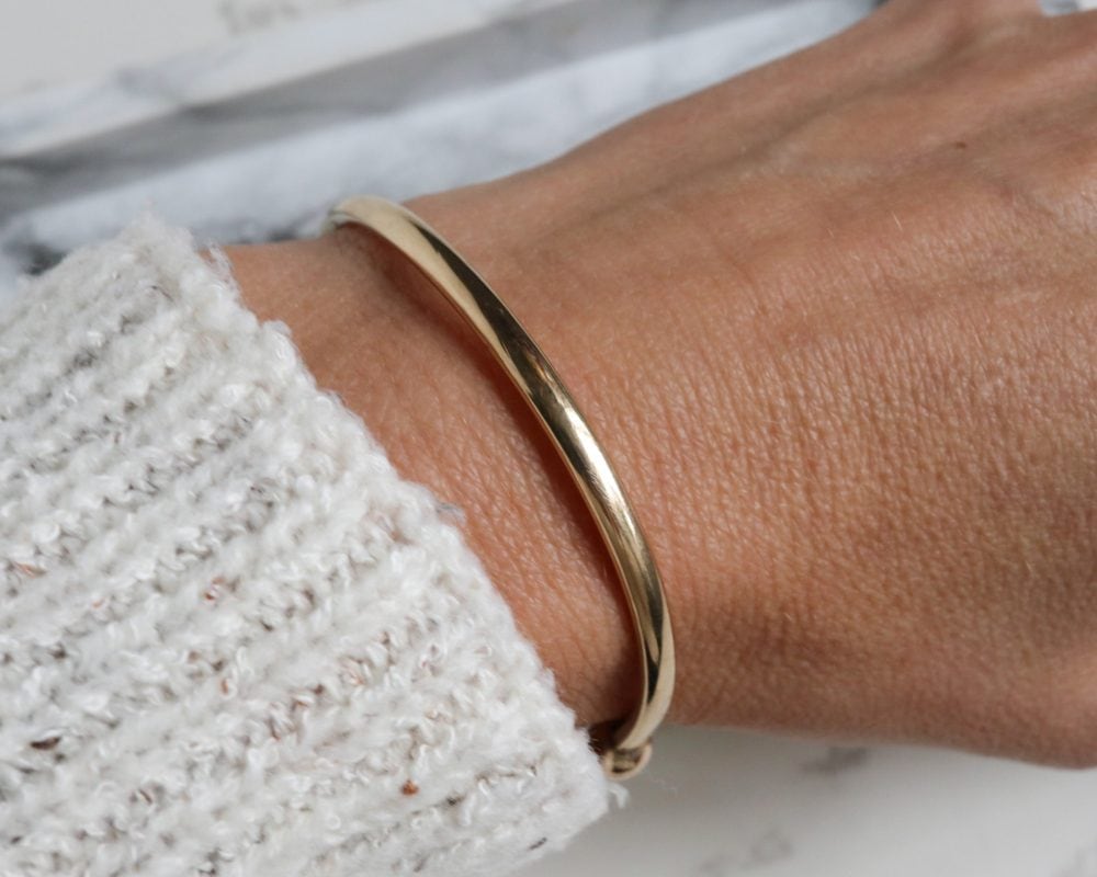 IMG_4709 Vintage 9ct gold torque bangle for sale in Leeds, Yorkshire