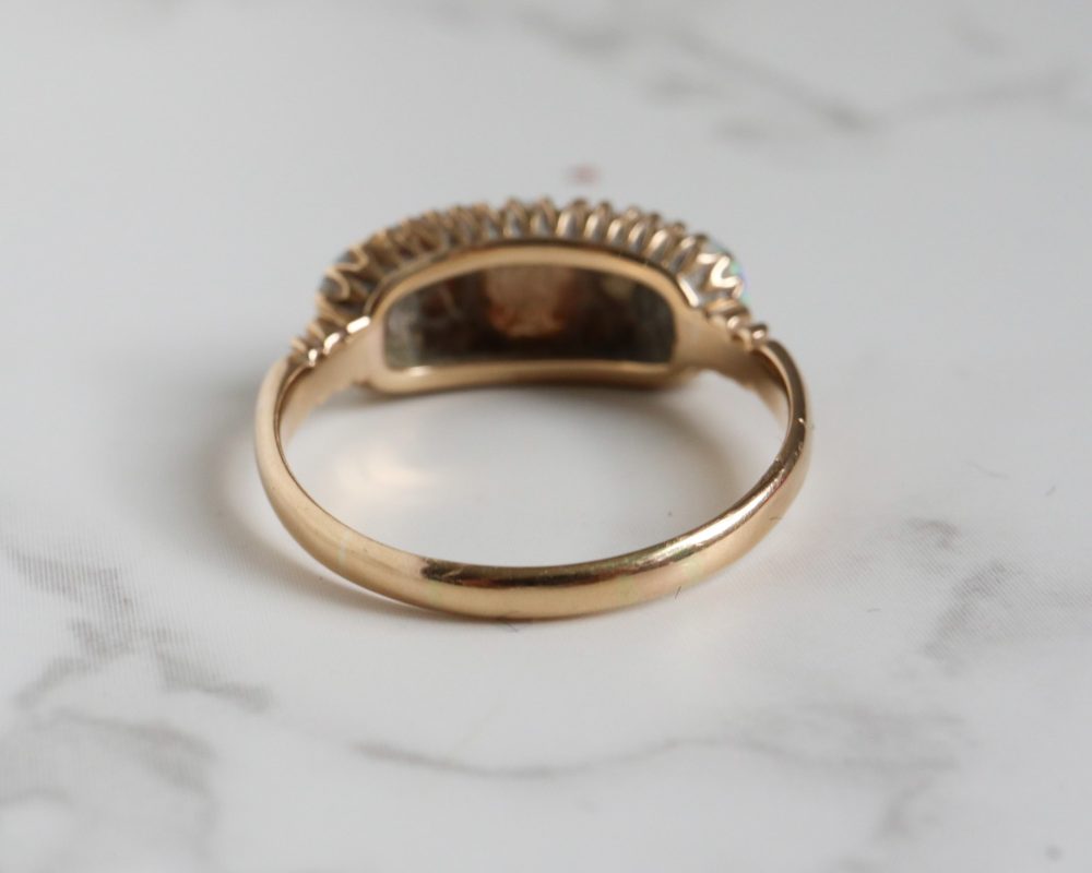 Antique Victorian opal and diamond ring for sale in Leeds, Yorkshire
