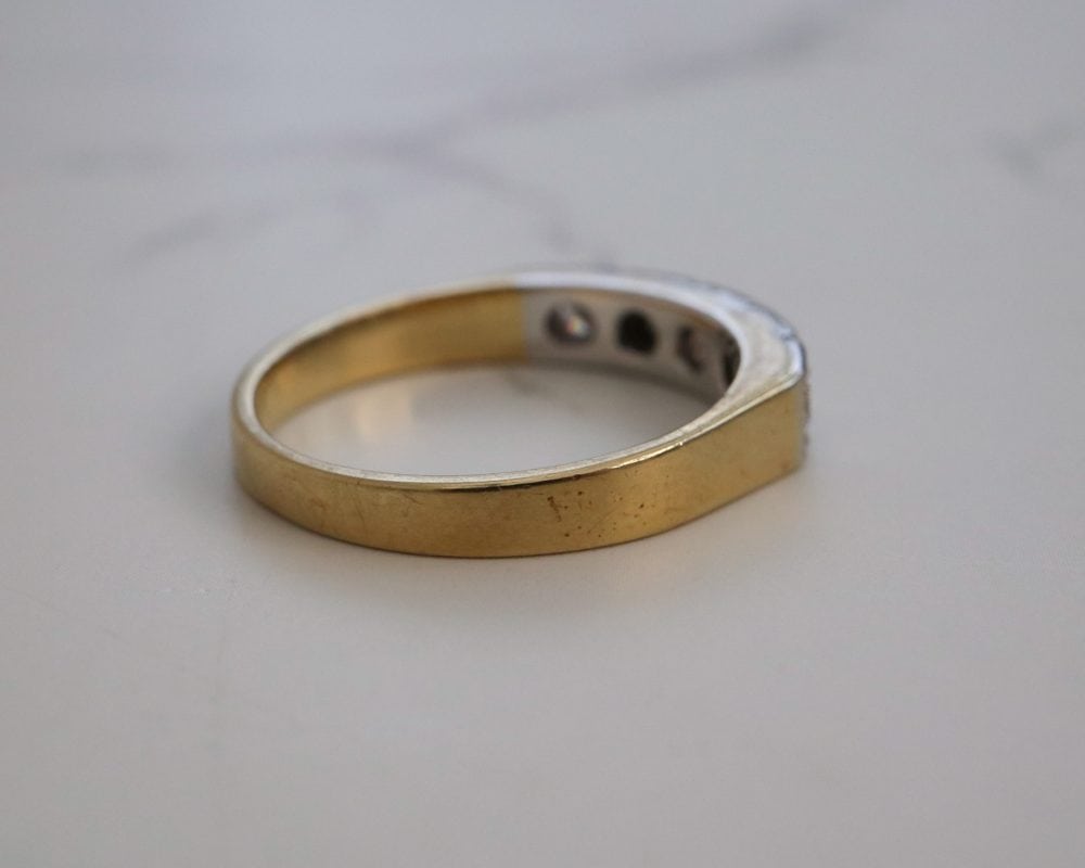 Vintage five stone channel set diamond ring for sale in Leeds, Yorkshire