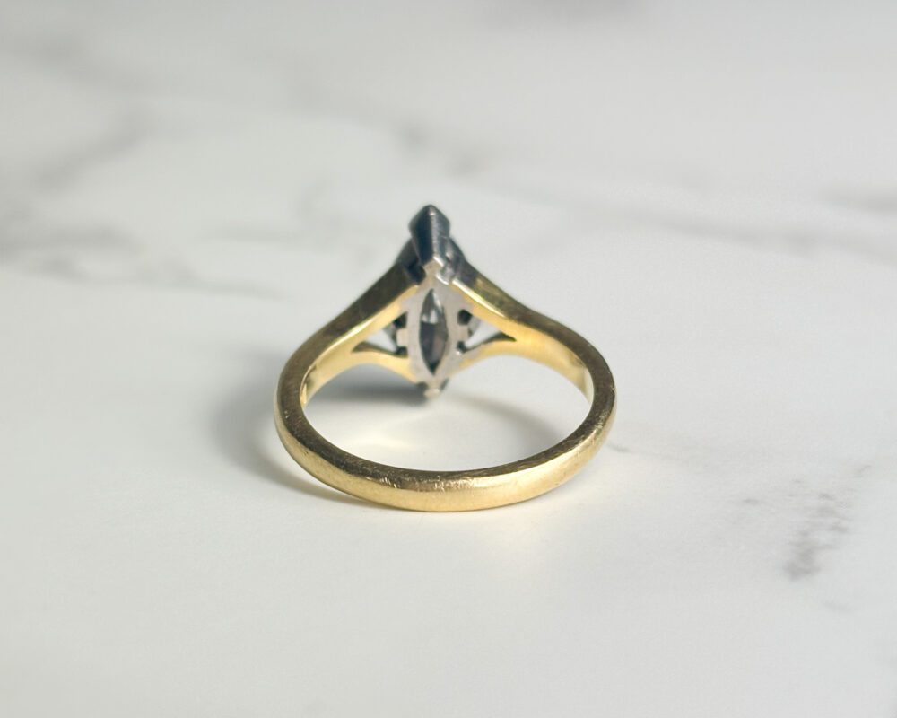Vintage marquis cut diamond ring 1.25ct for sale in Leeds