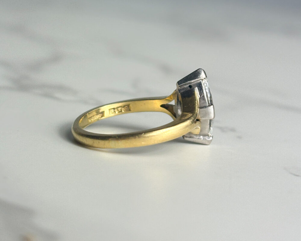 Vintage marquis cut diamond ring 1.25ct for sale in Leeds