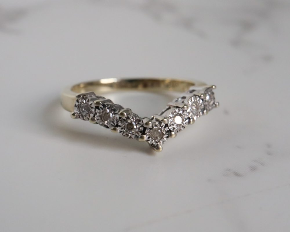 IMG_9336 (2) Vintage diamond wishbone ring for sale in Leeds, Yorkshire