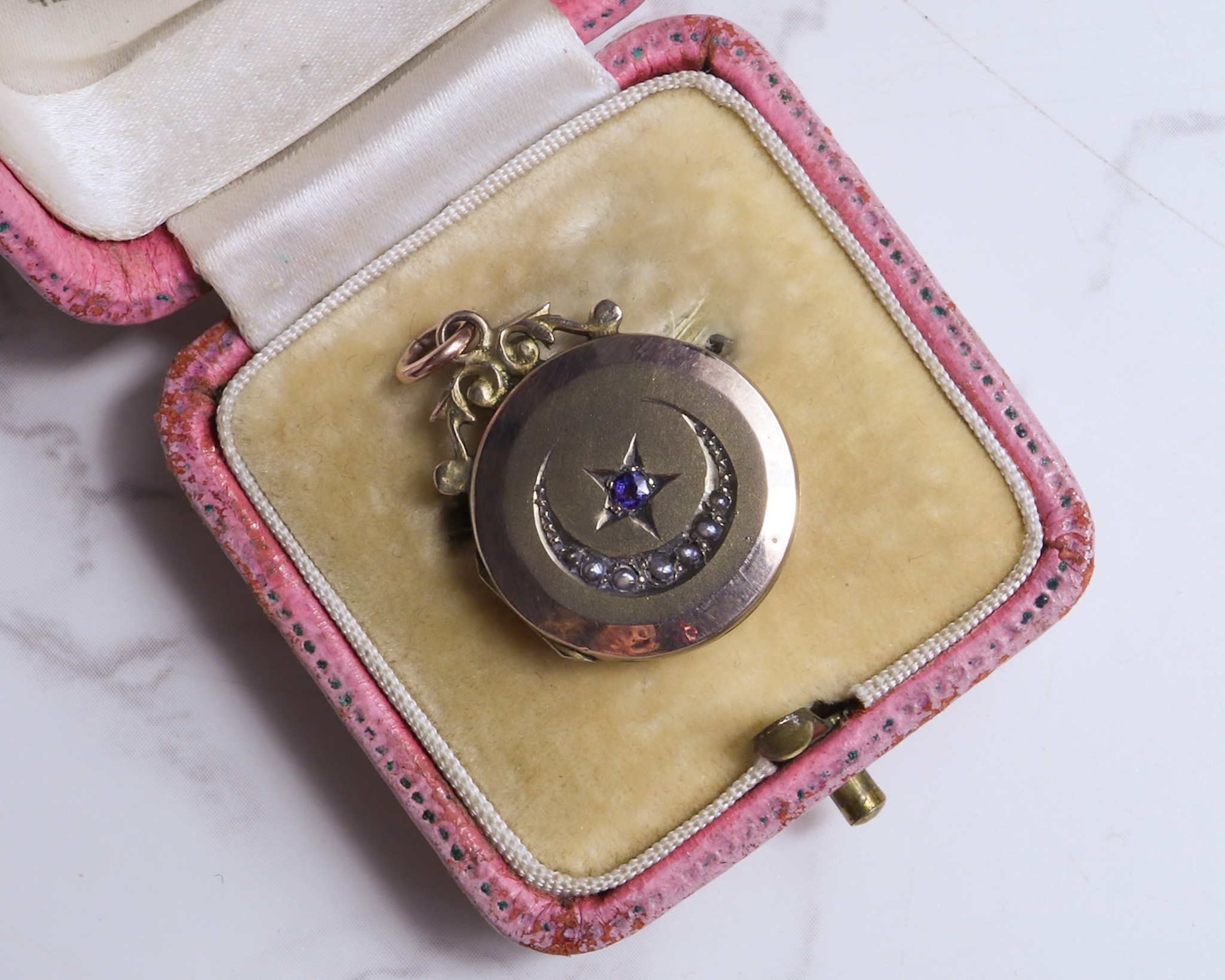 Antique Victorian celestial locket for sale in Leeds, Yorkshire