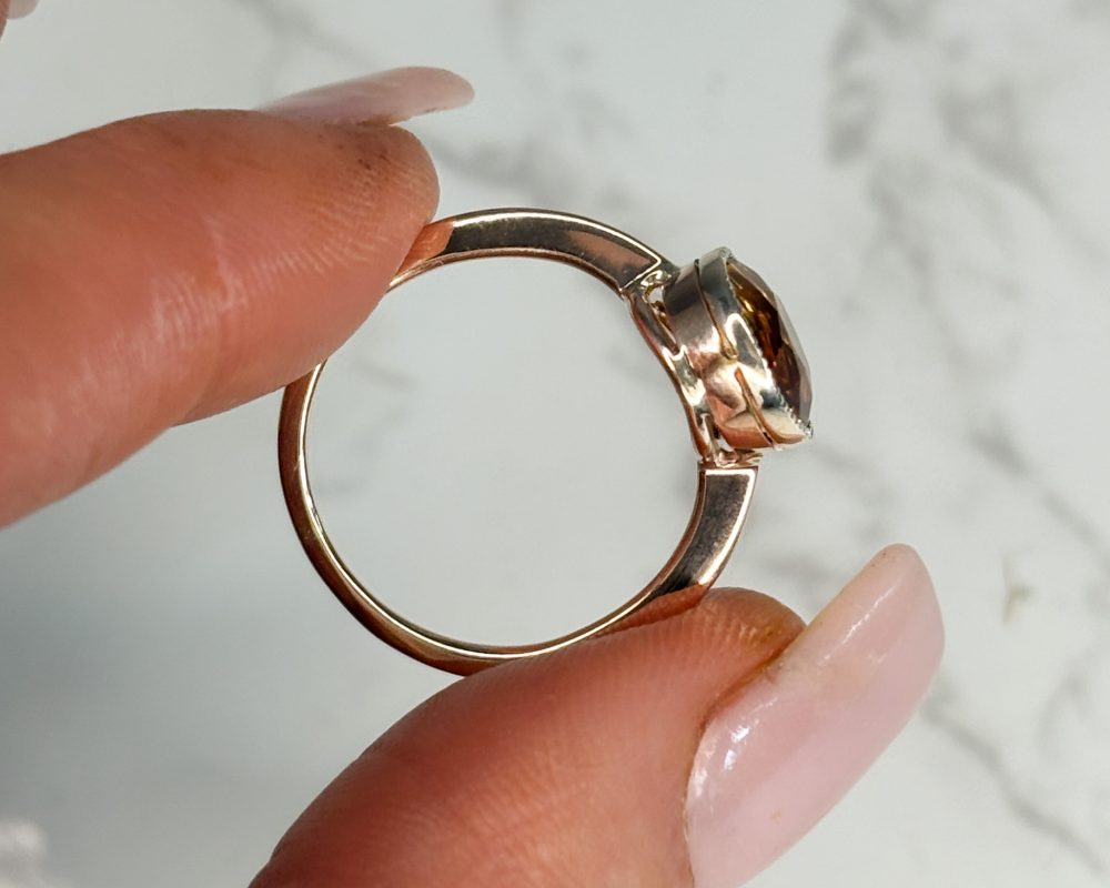Antique Edwardian citrine ring for sale in Leeds, Yorkshire