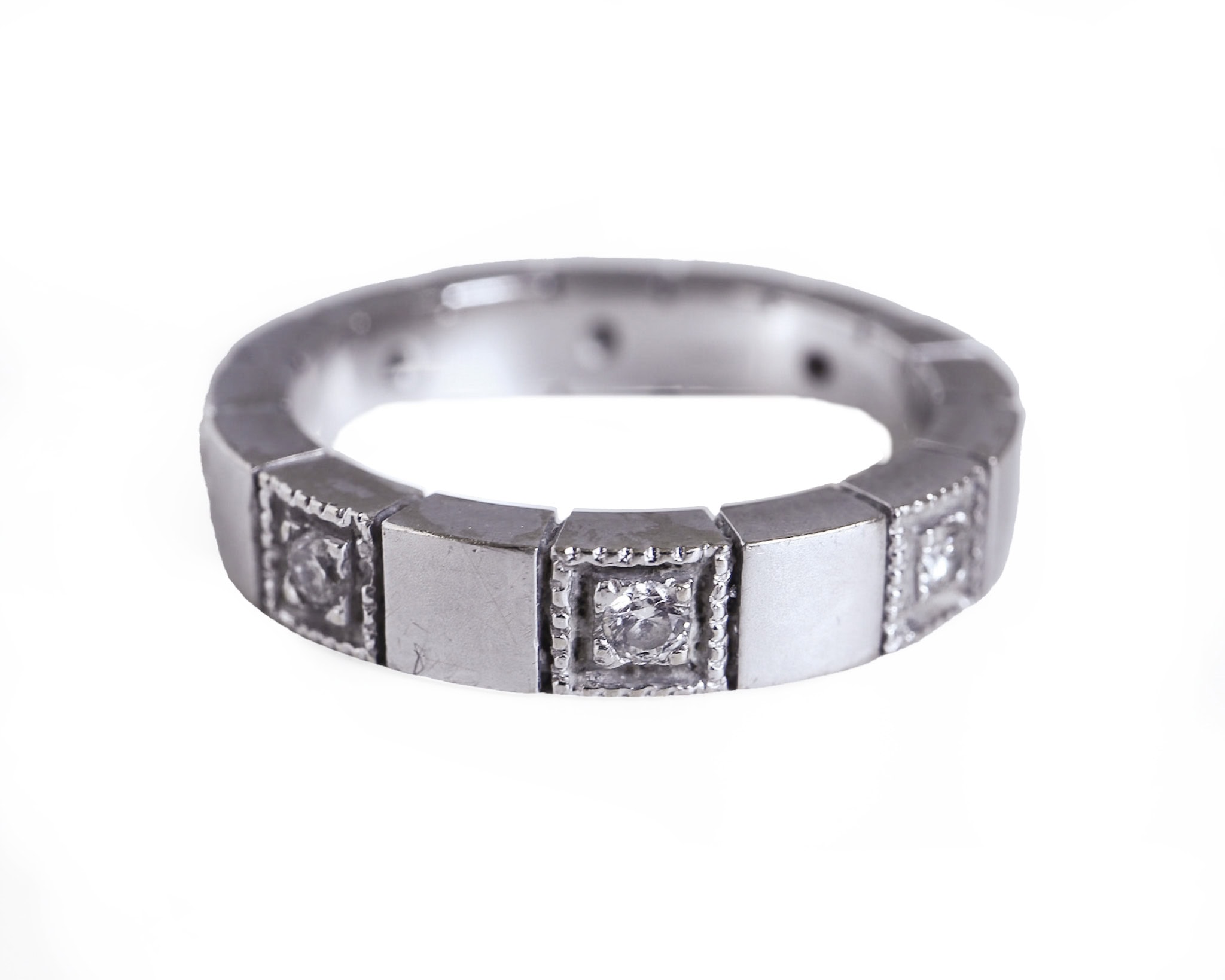 Vintage 18ct white gold and diamond ring for sale in Leeds, Yorkshire