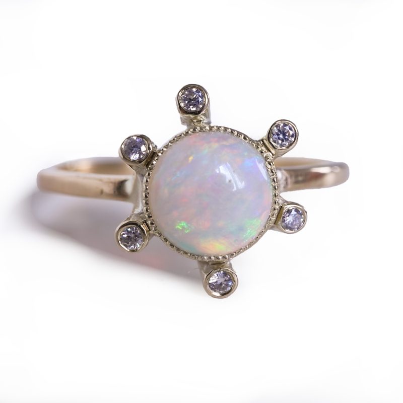 Antique opal and diamond ring for sale in Leeds, Yorkshire