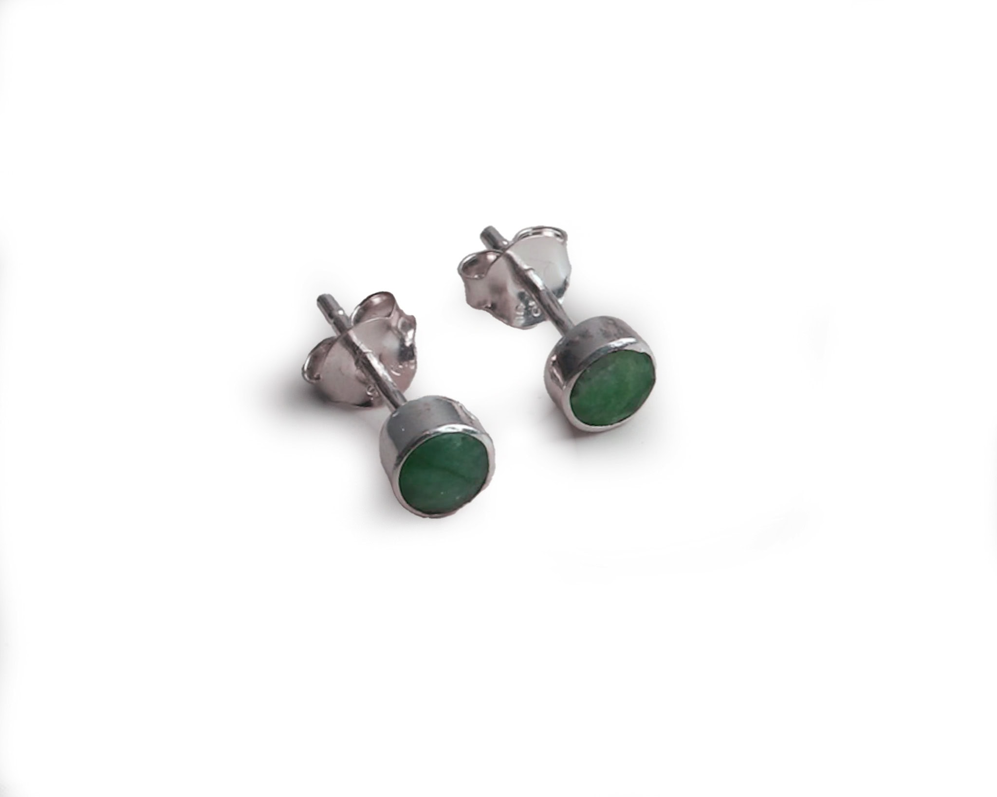 small emerald studs