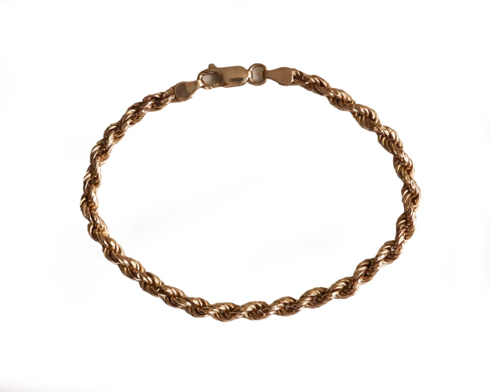 rope bracelet photoshop 2 Vintage 14ct rope bracelet for sale in Leeds, Yorkshire