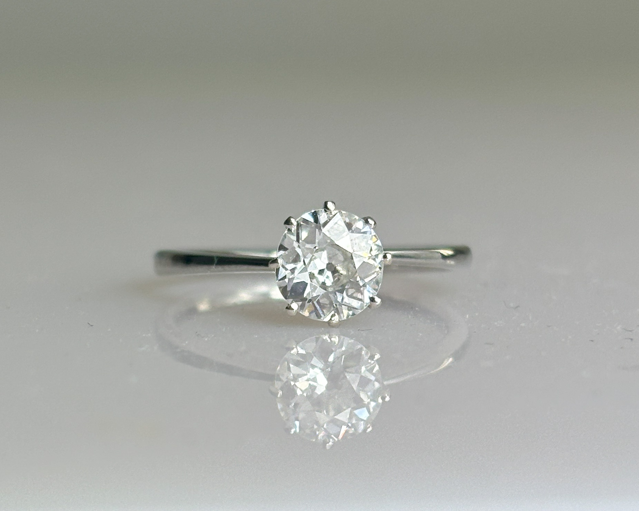 antique 1930s diamond solitaire ring 0.9ct for sale in Leeds, Yorkshire
