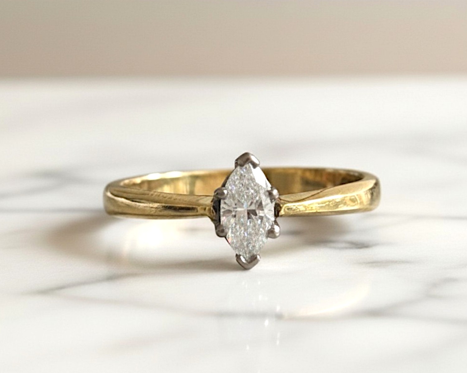 marquise cut diamond ring