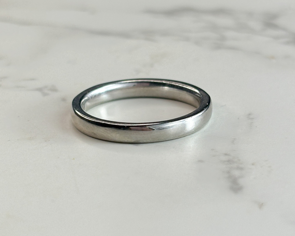 vintage diamond half eternity ring in platinum for sale