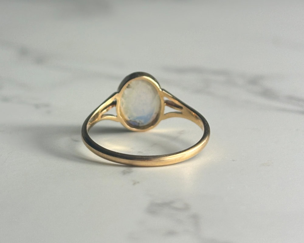 antique 18ct gold opal ring dated 1894 for sale in Leeds