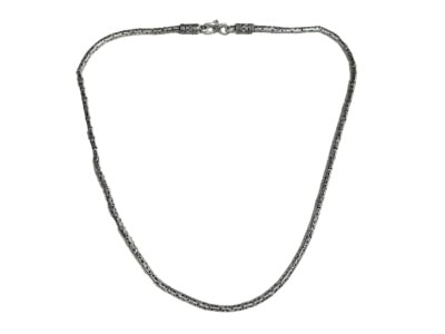 unisex silver byzantine link chain 20 inches 3mm thick