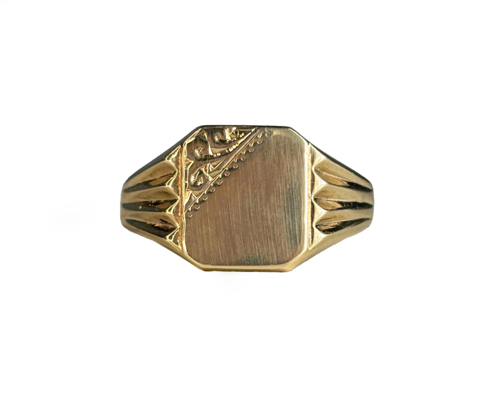 heavy signet ring photoshop vintage heavy 9ct gold signet ring over 10g for a man or a woman