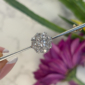 antique diamond cluster brooch for sale