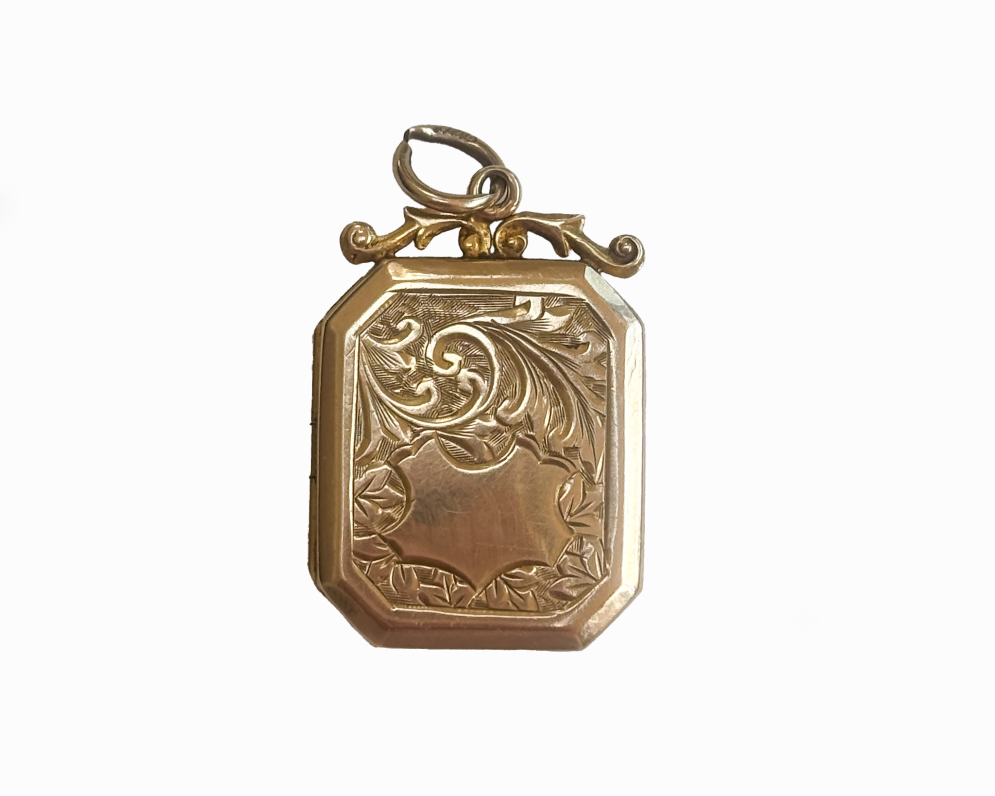 rectangular gold locket 2