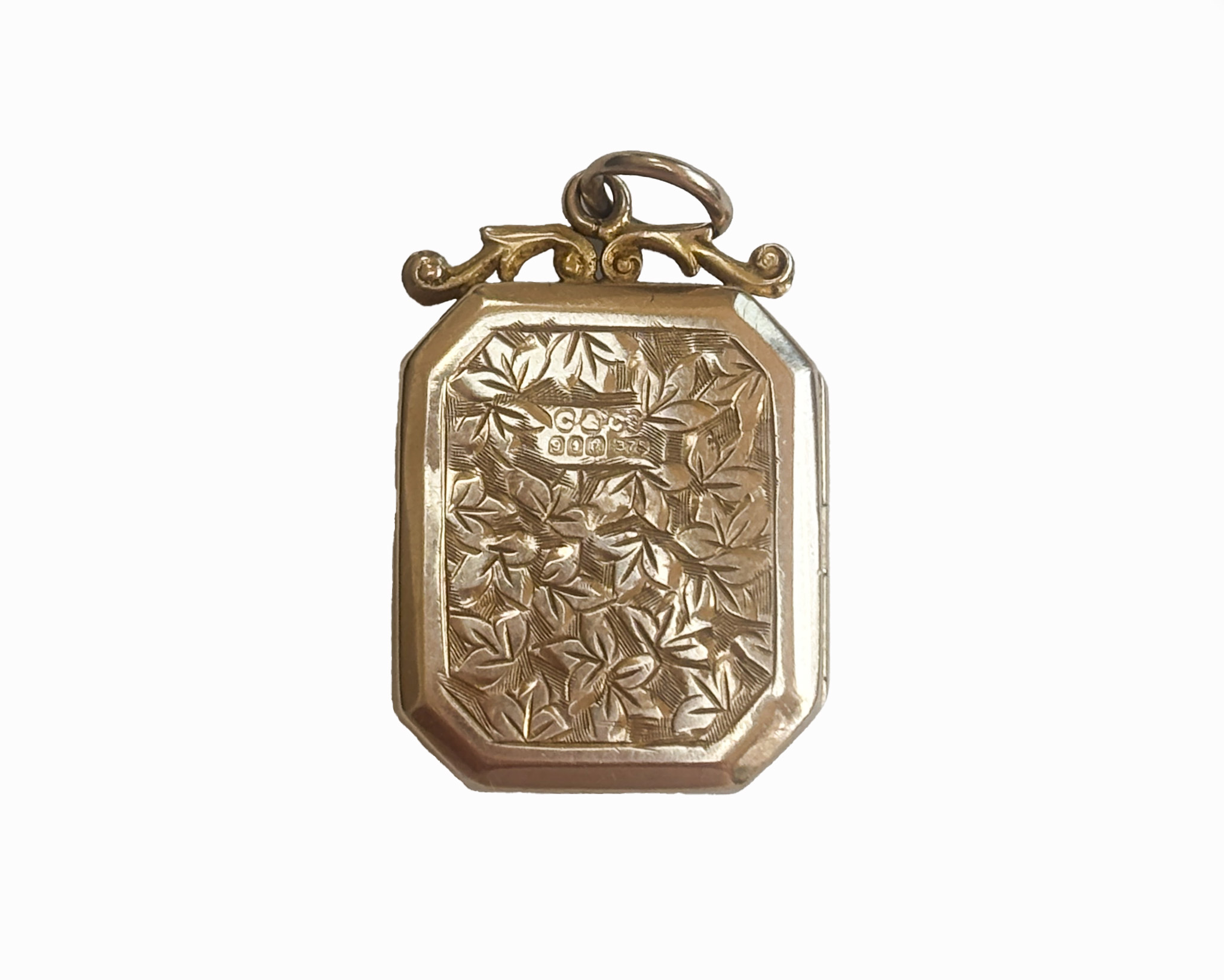rectangular gold locket