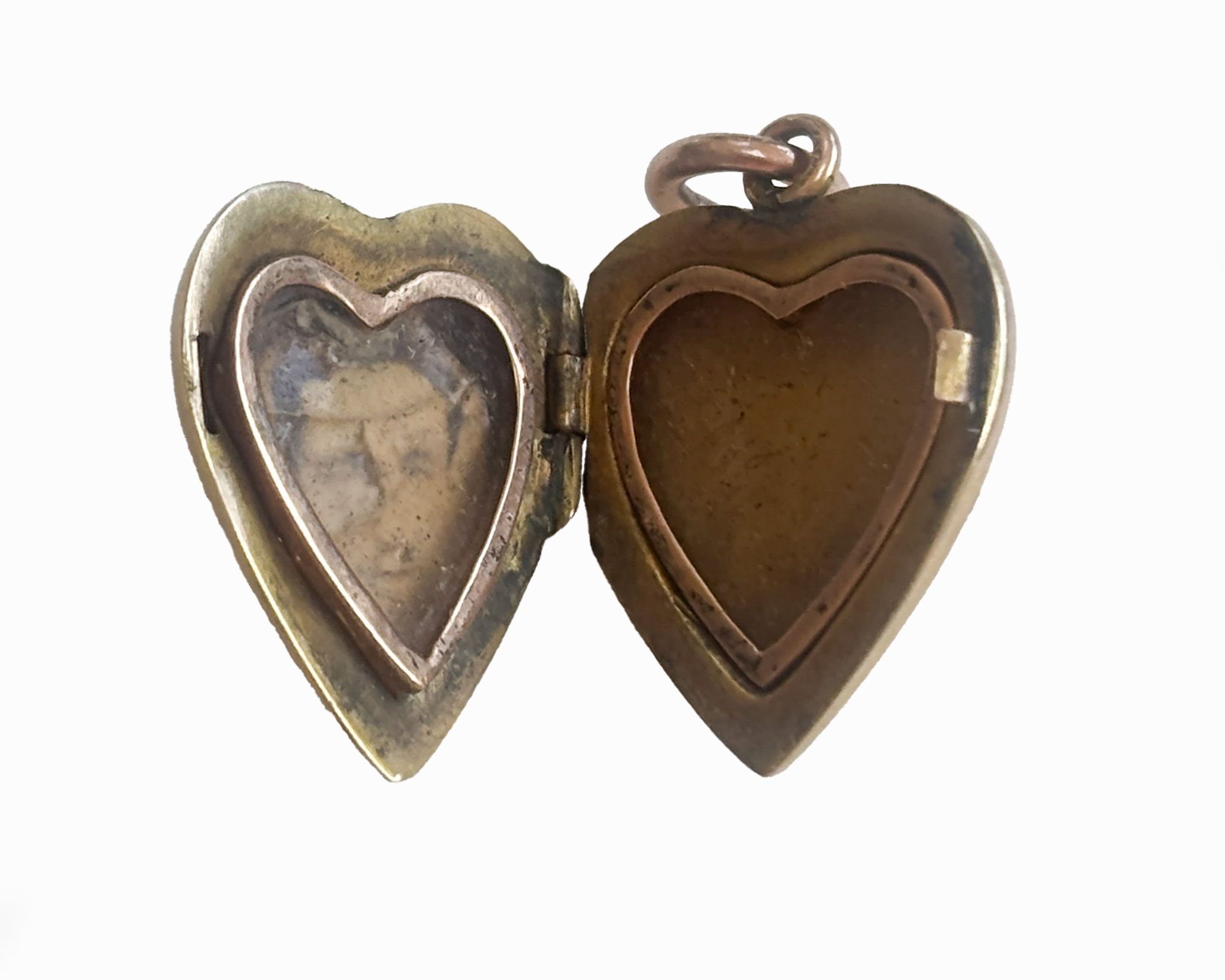 victorian heart ruby locket 1