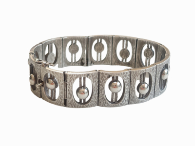 vintage sterling silver modernist bracelet for sale in Leeds, Yorkshire