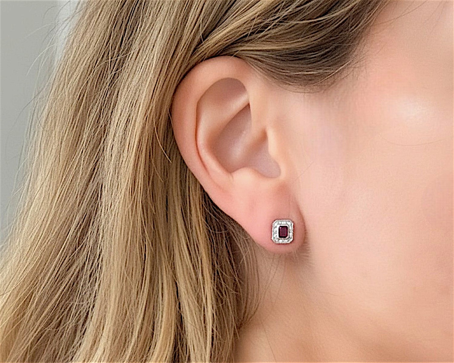 ruby stud on ear (1)