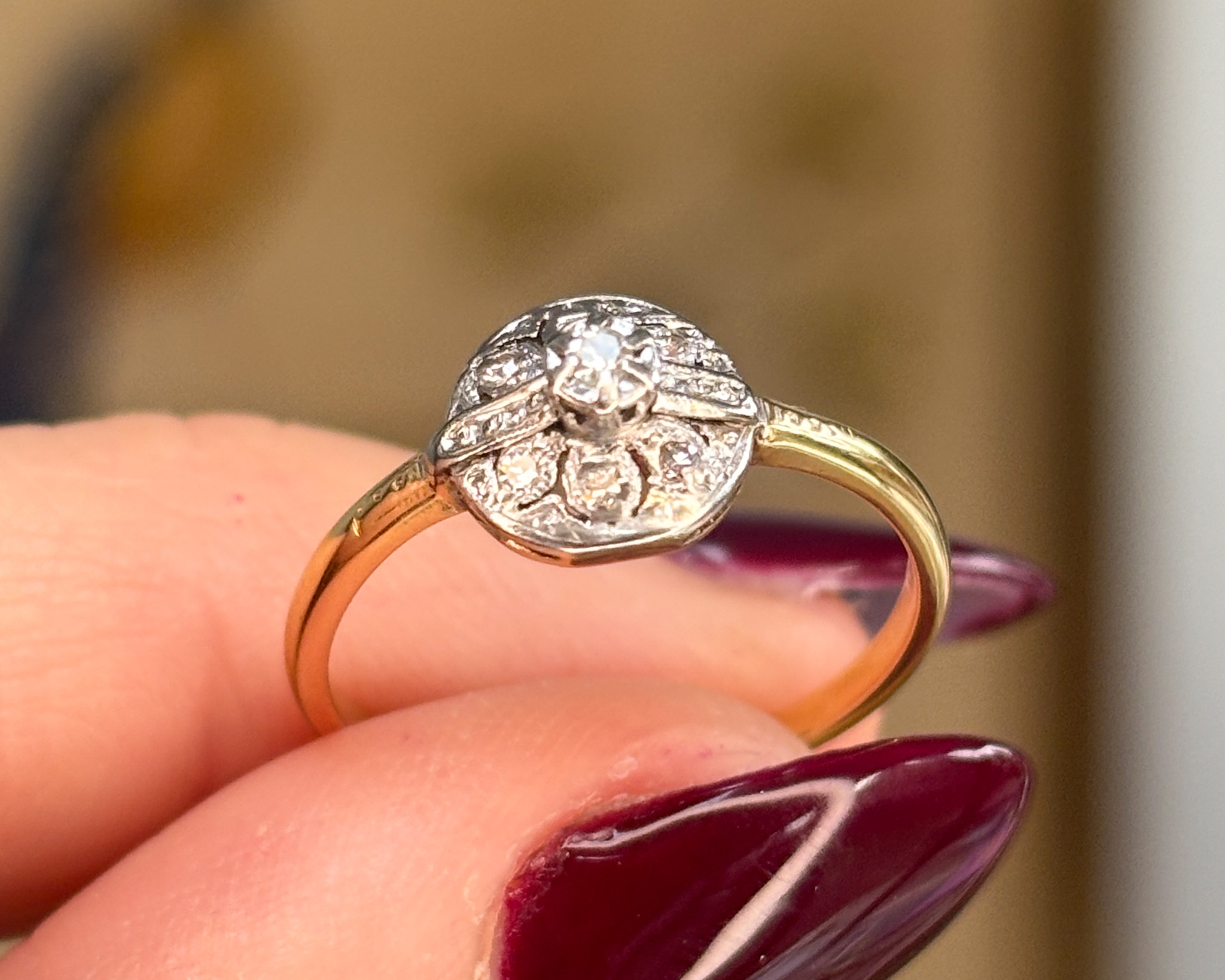 art deco diamond ring