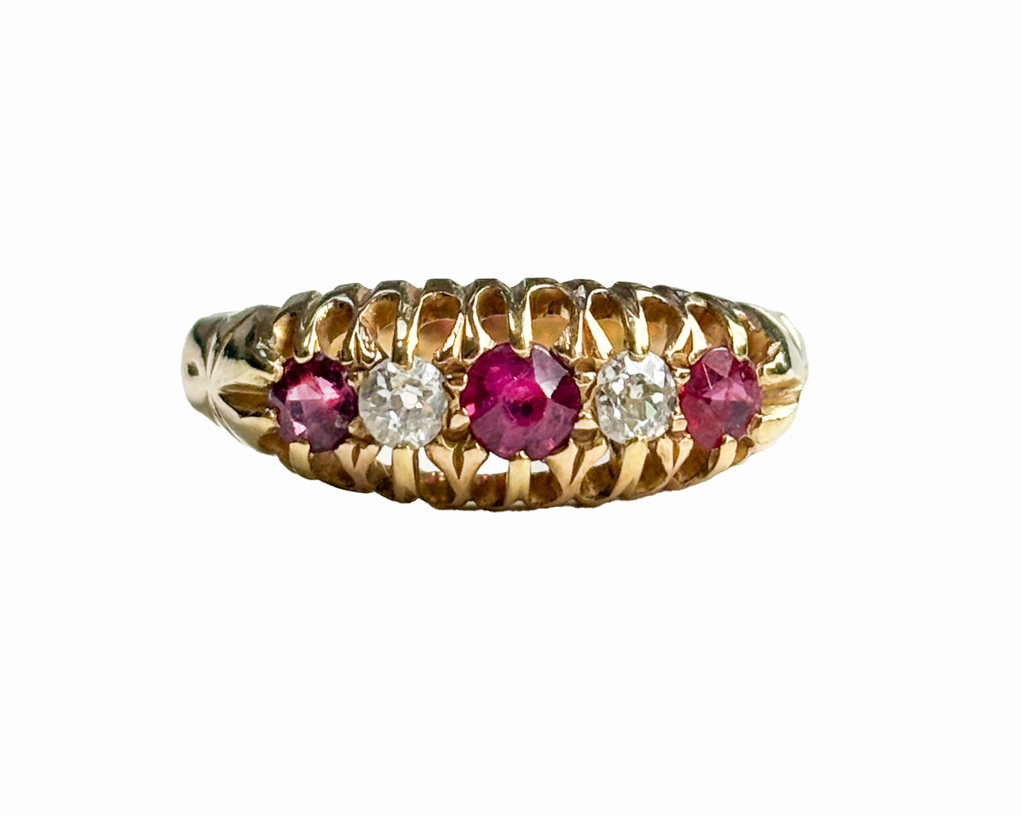 ruby and diamond gypsy ring 1909
