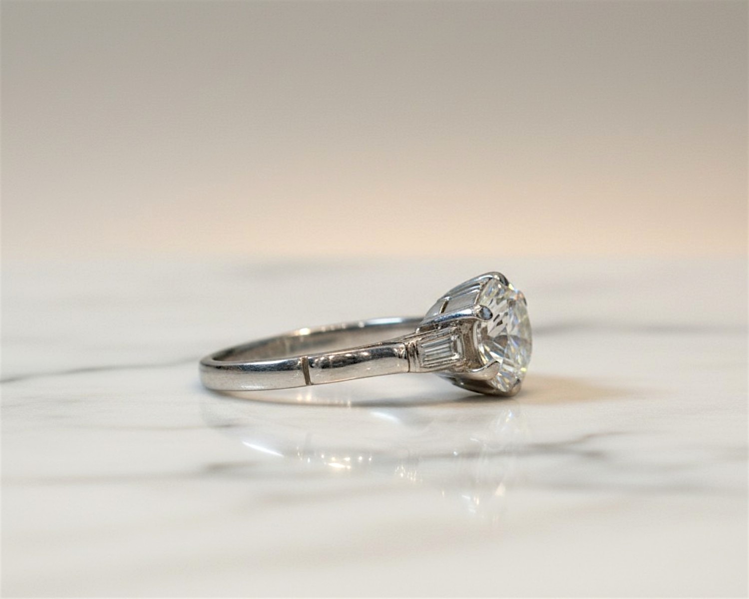 2.02ct diamond ring side profile