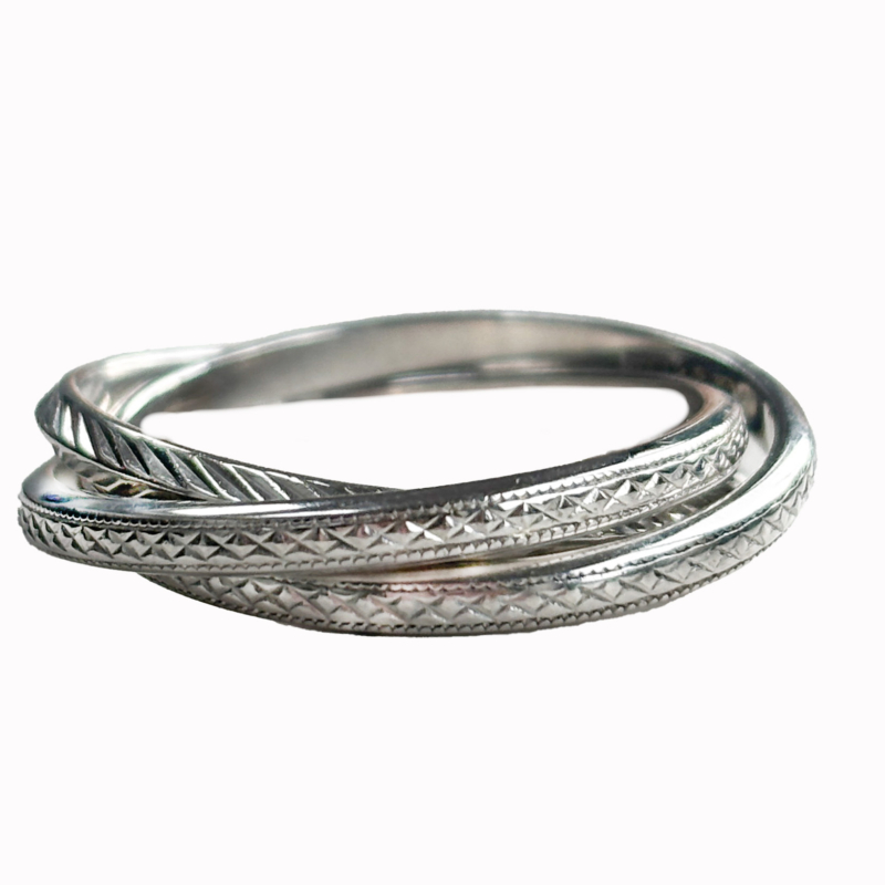 platinum Russian wedding ring for sale in Leeds
