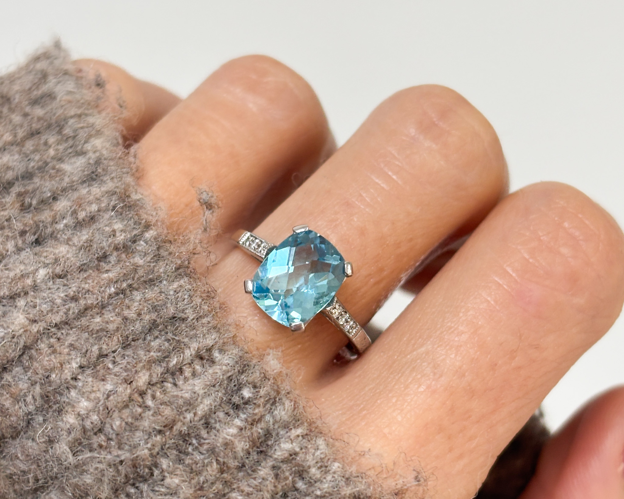 blue topaz ring
