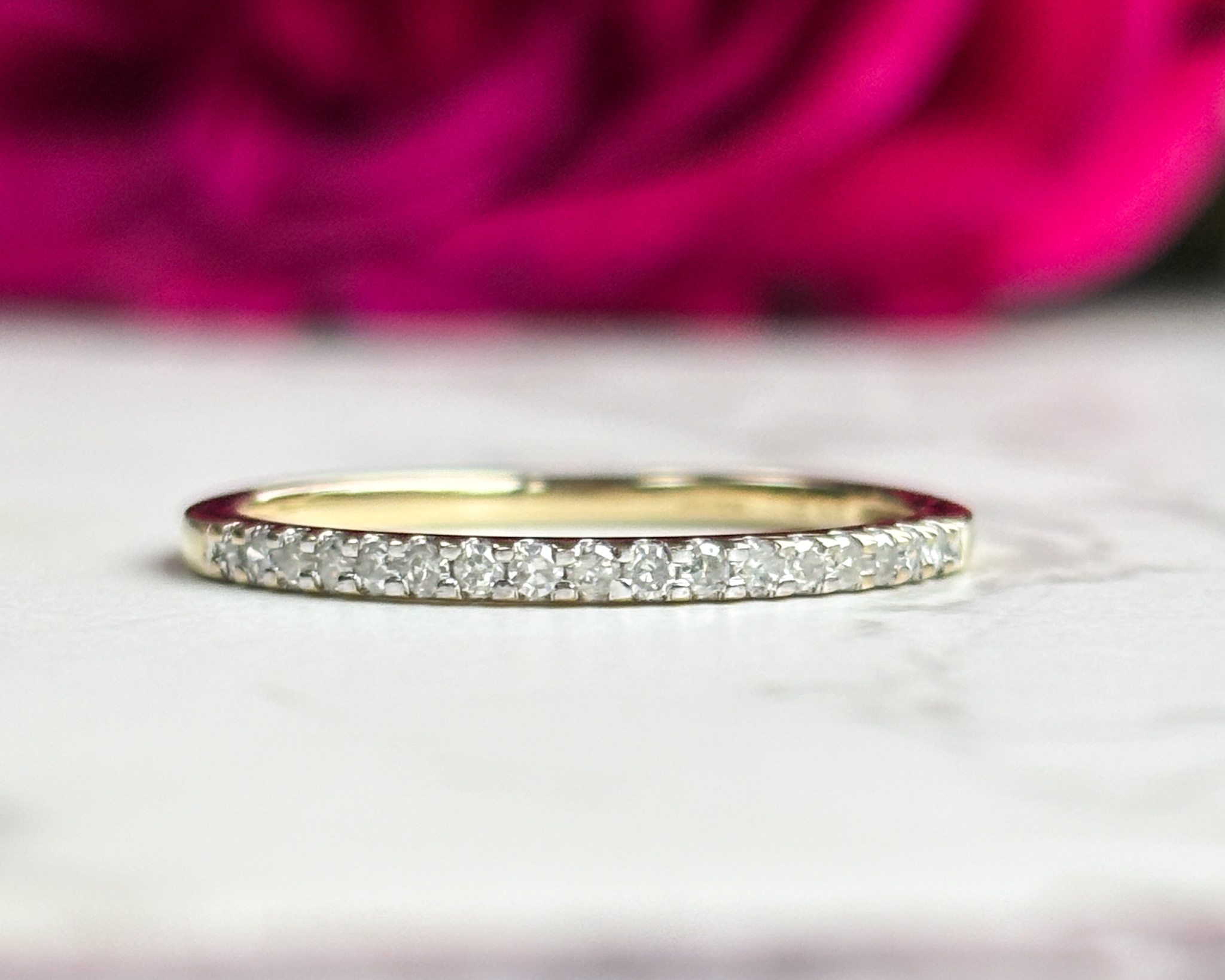 vintage diamond stacking ring