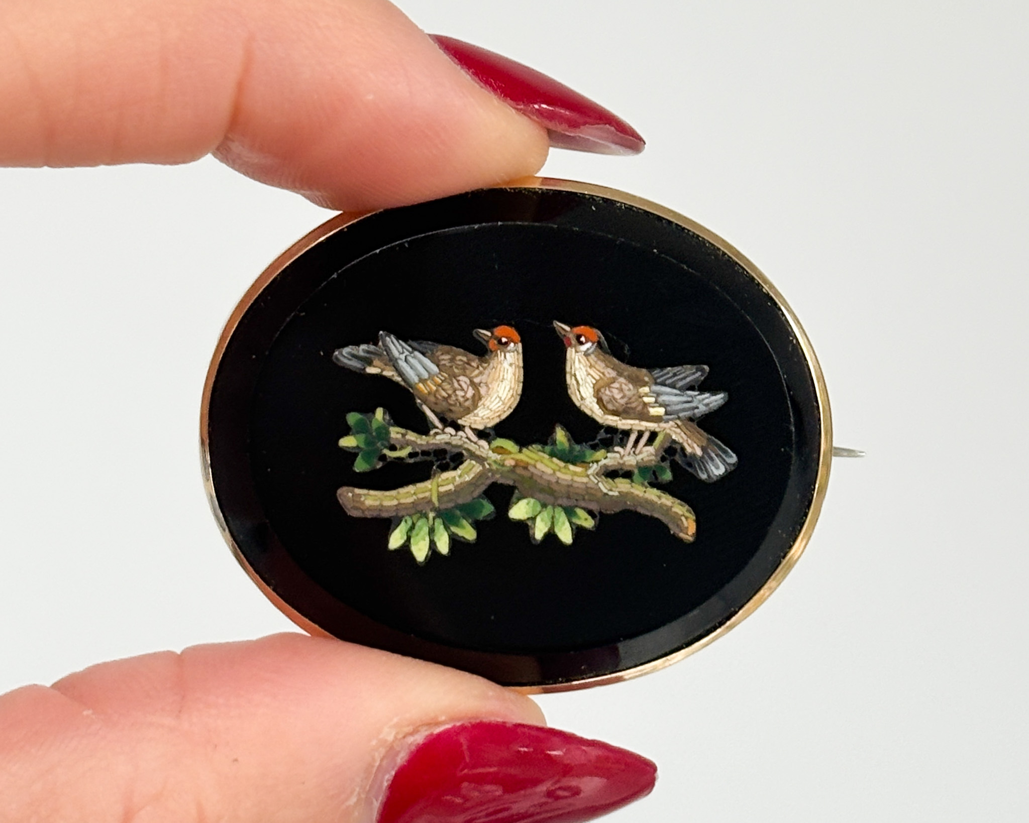 antique Pietra Brooch