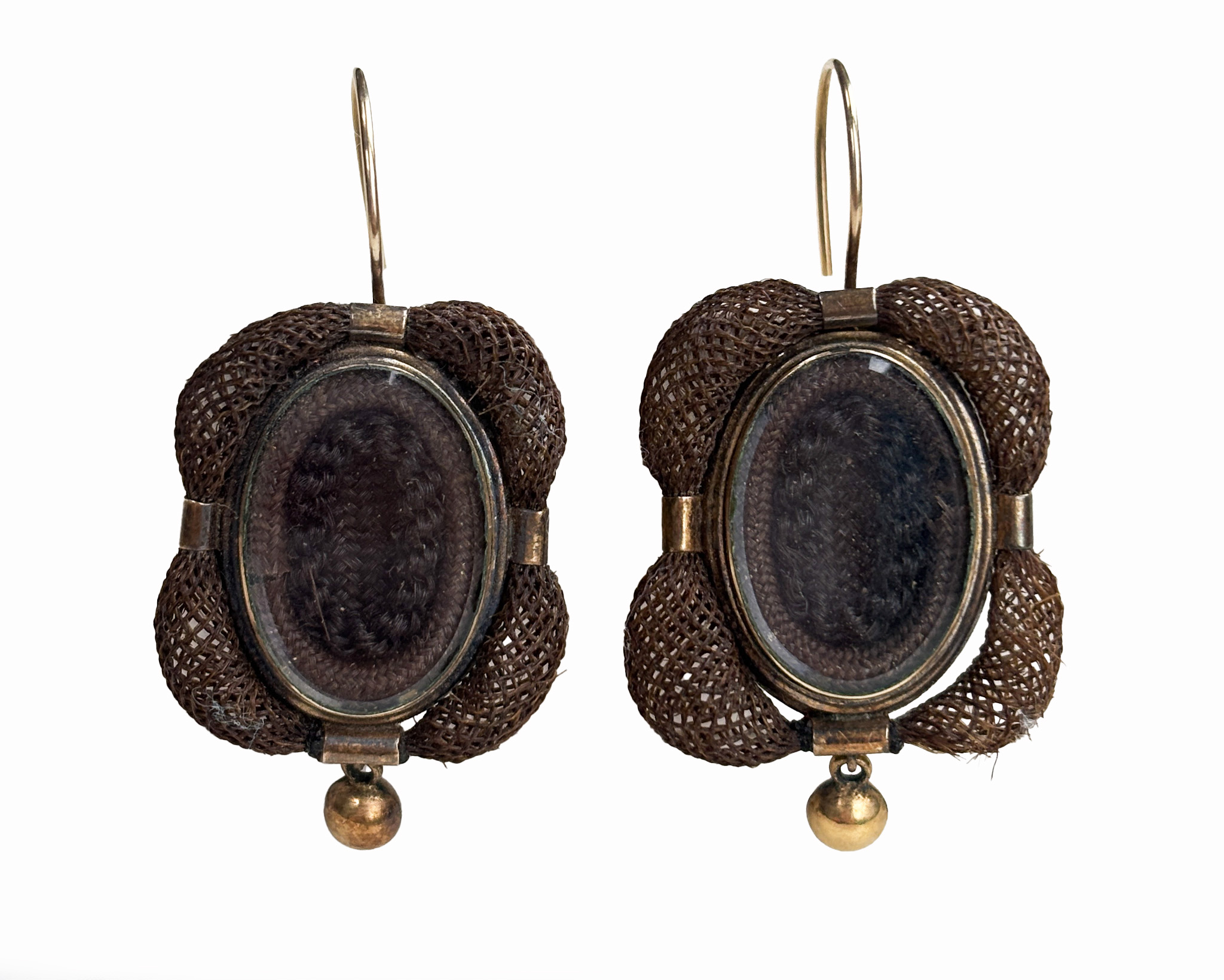 mourning jewellery hair earrings