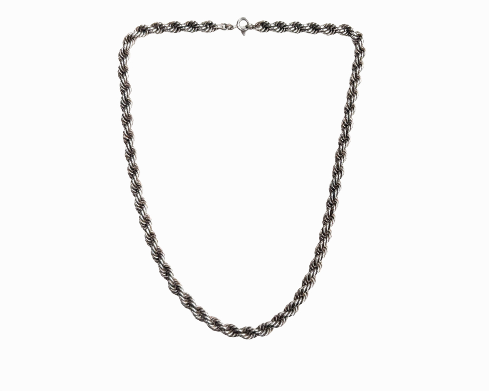 vintage silver rope chain for sale