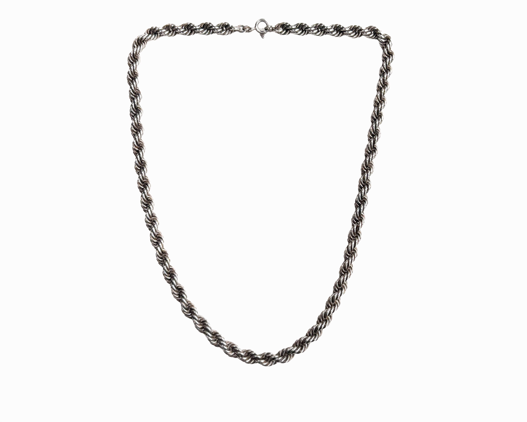 vintage silver rope chain for sale