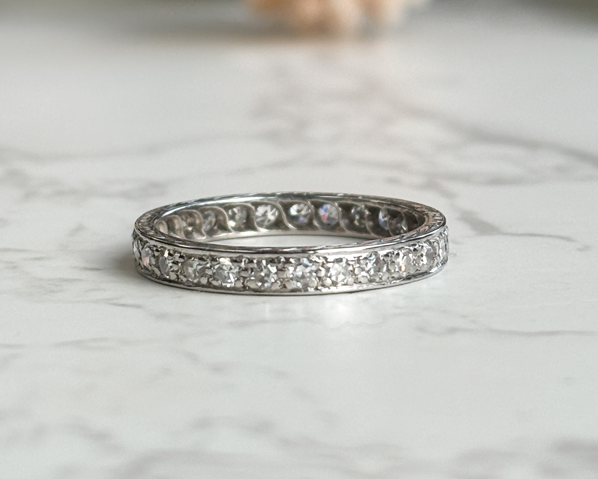 antique diamond eternity ring