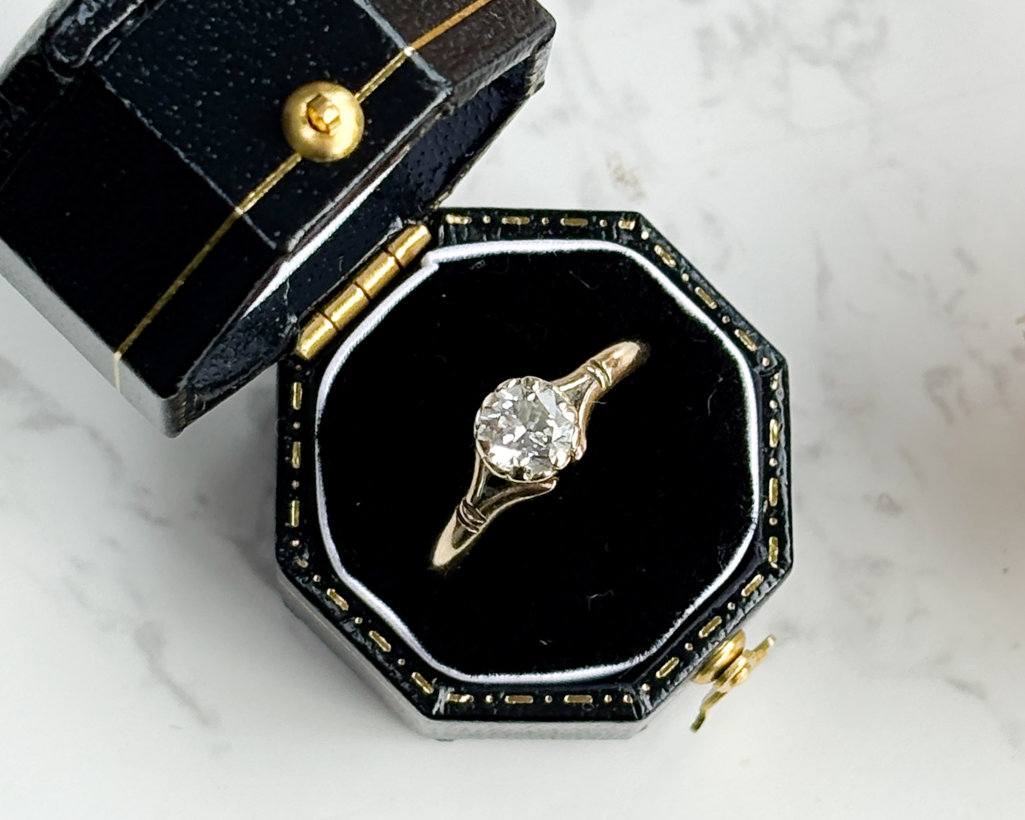 vintage diamond solitaire ring