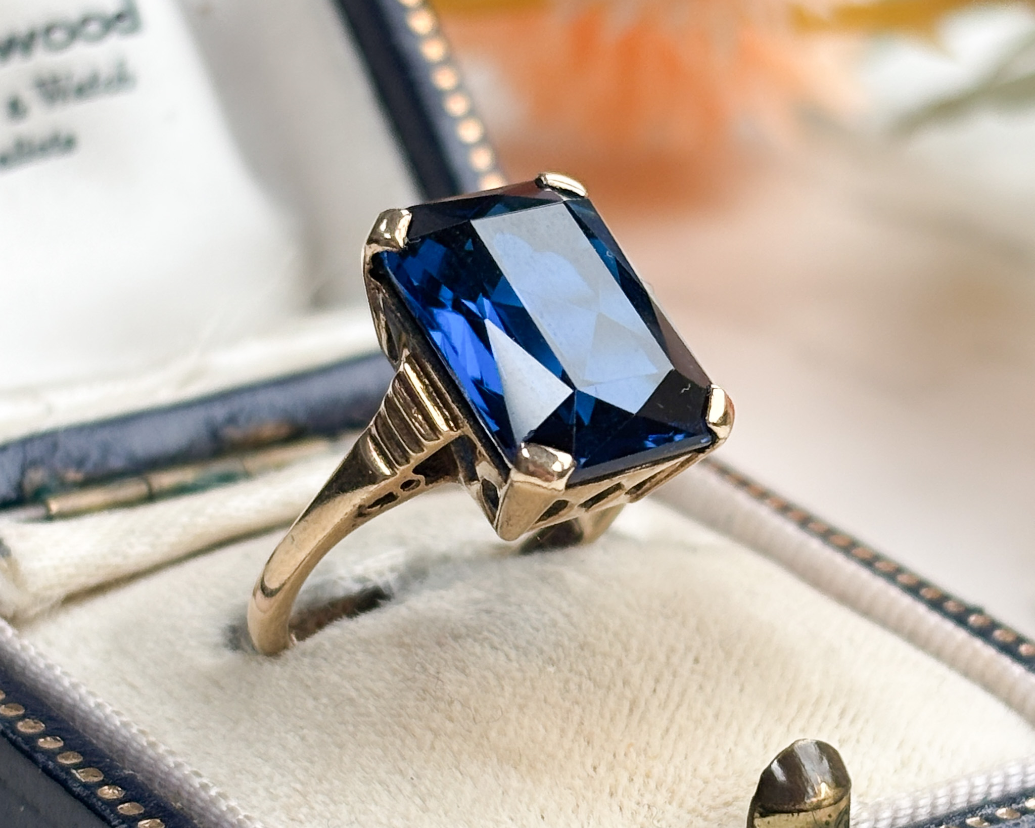 blue stone ring