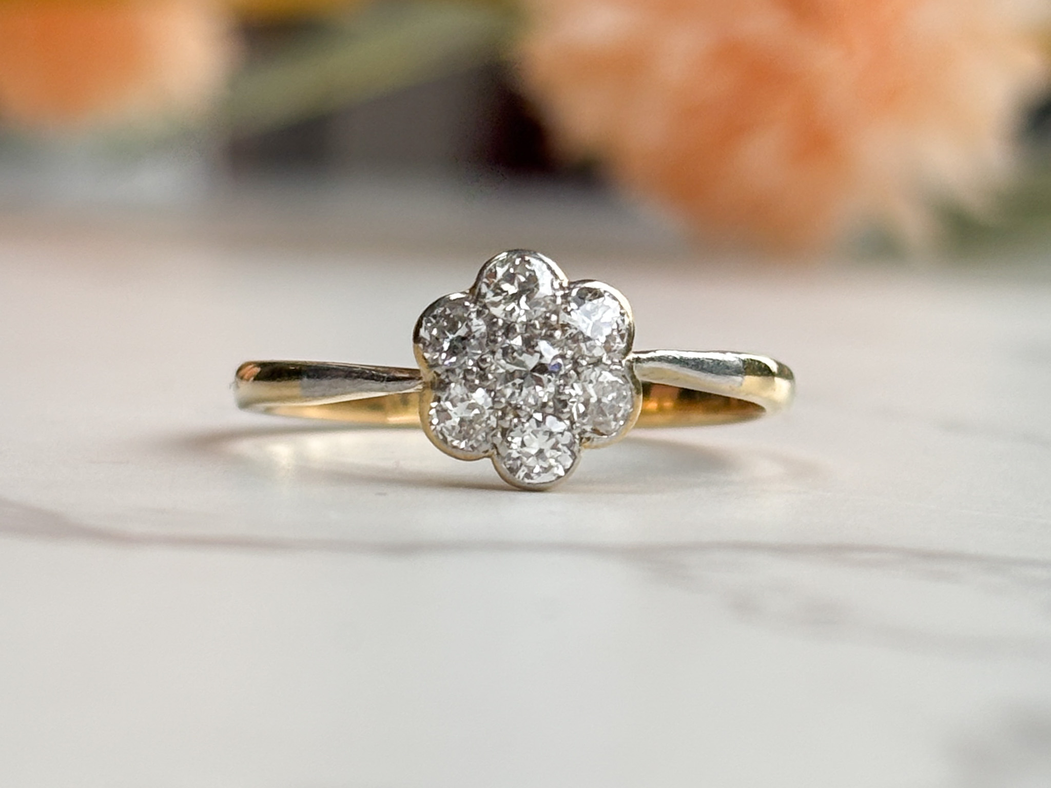 1930s diamond cluster ring