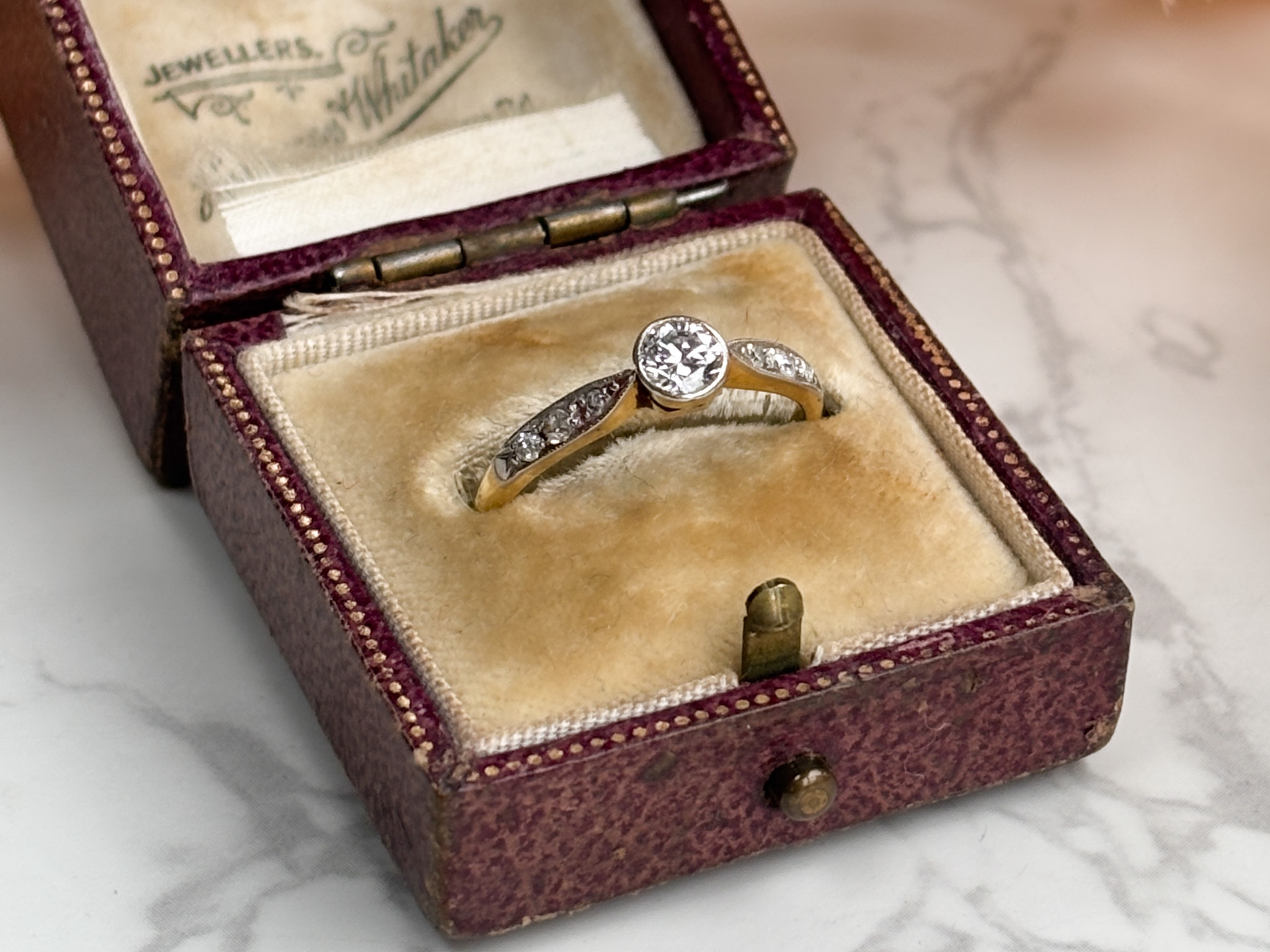 art deco diamond ring