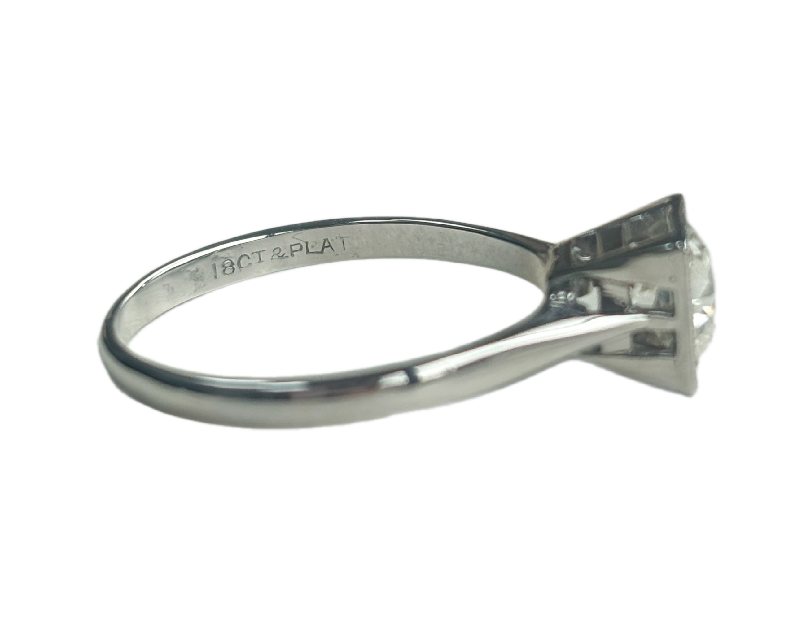 old cut diamond ring hallmark